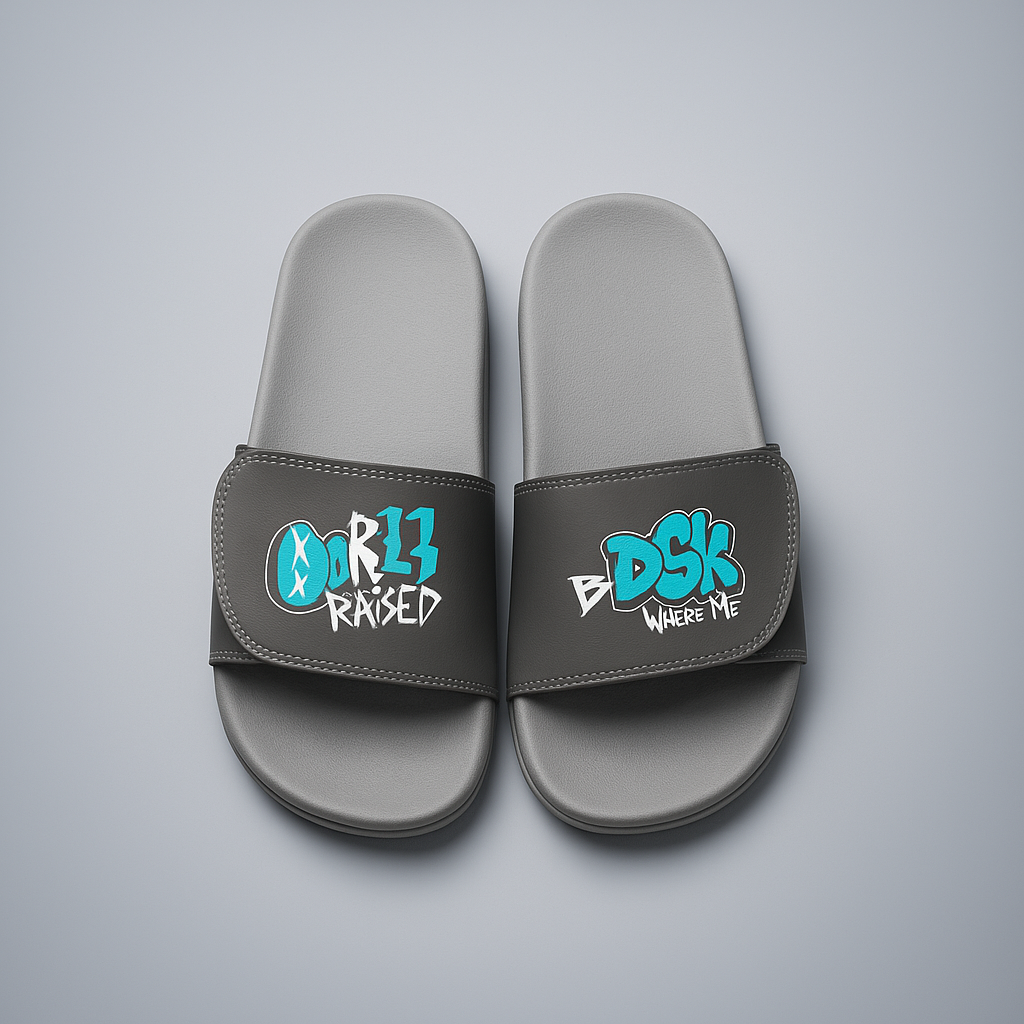 Chinelo Blck Slide Urban Born