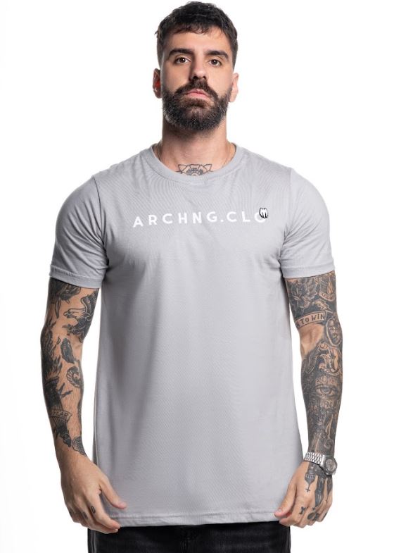 Camiseta Regular Fit Archng CRF040 - Cinza