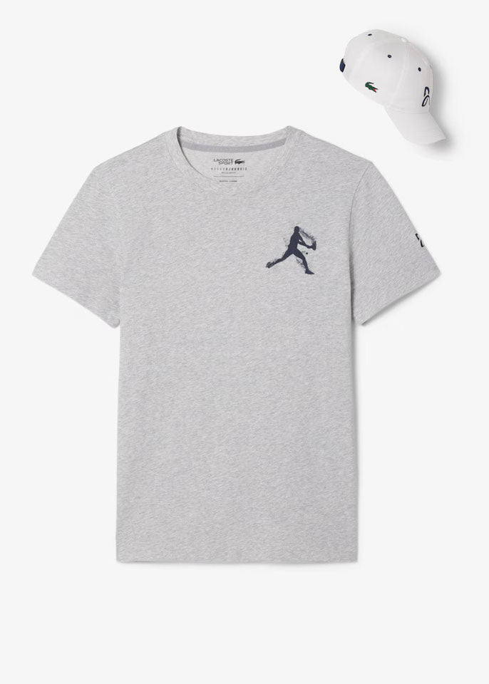 Conjunto Lacoste Th1044 - Cinza