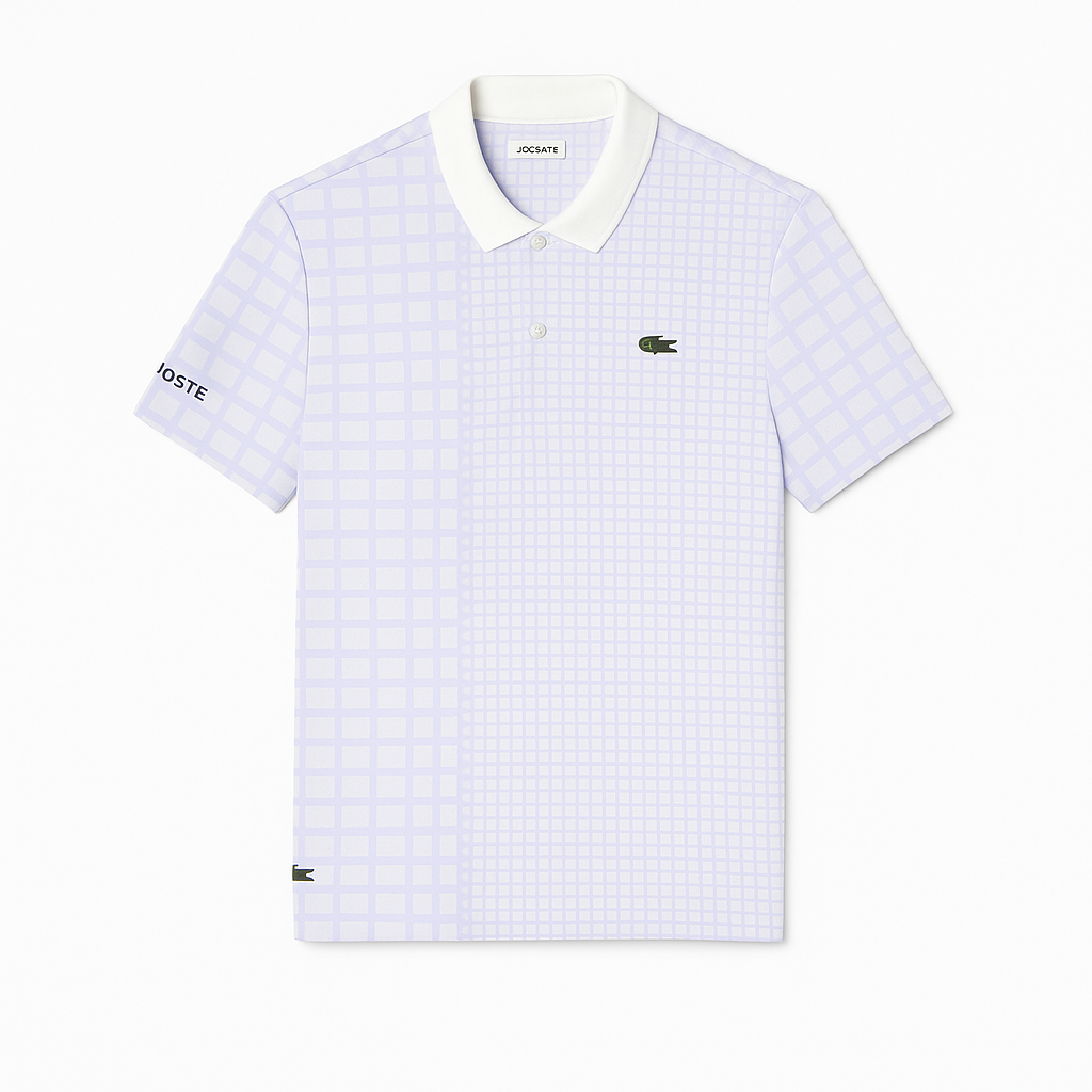 Polo Lacoste Tennis X Daniil - Azul/branco