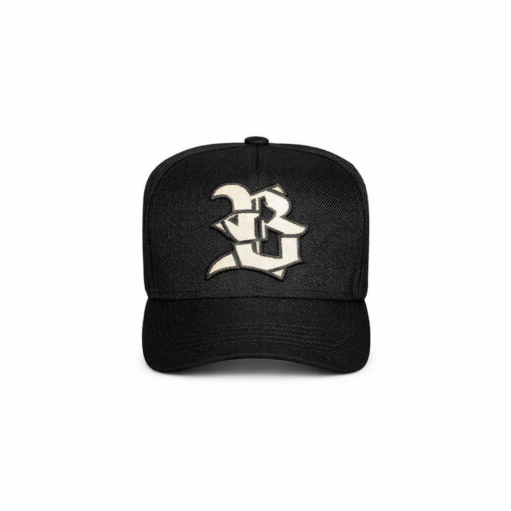 Boné Blck Snapback Logo Verniz Gold Black