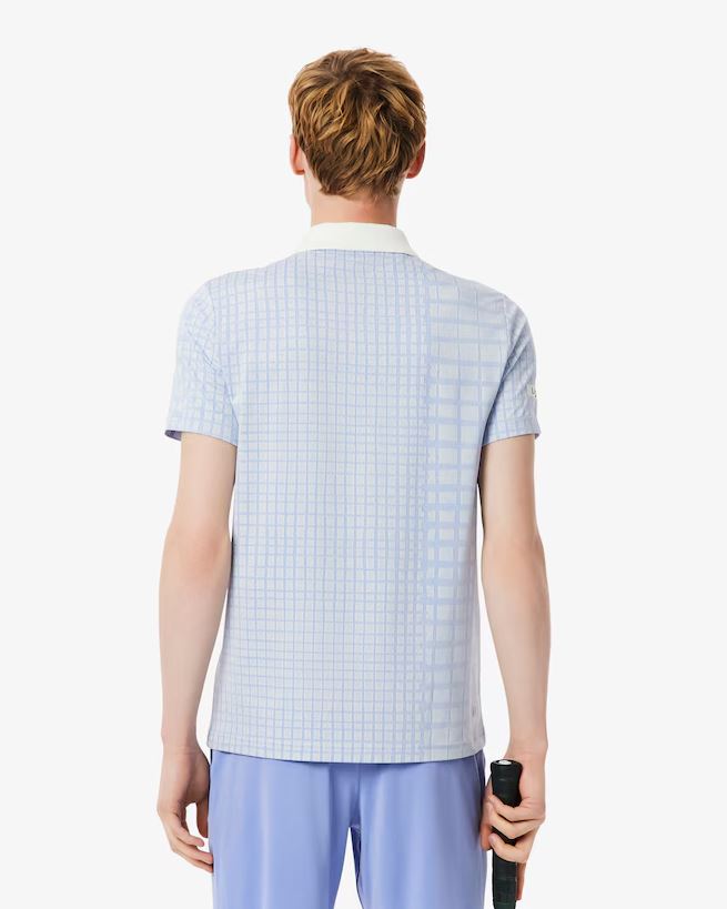 Polo Lacoste Tennis X Daniil - Azul/branco