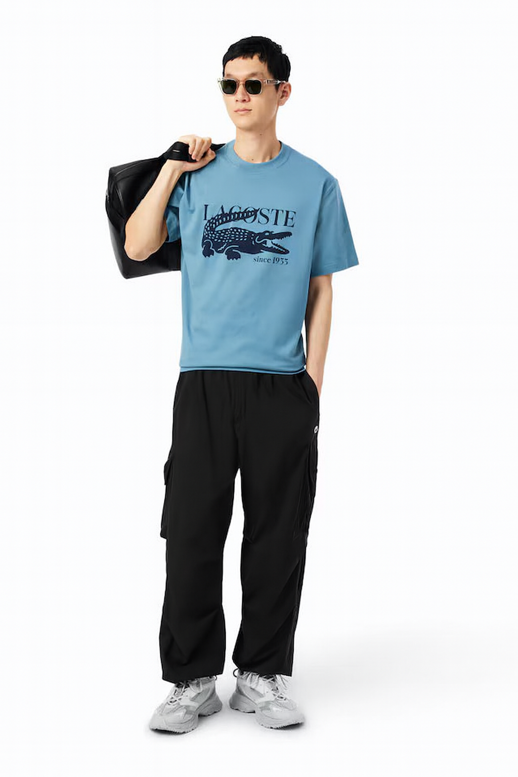 Camiseta Lacoste Th1265 - Azul Marinho