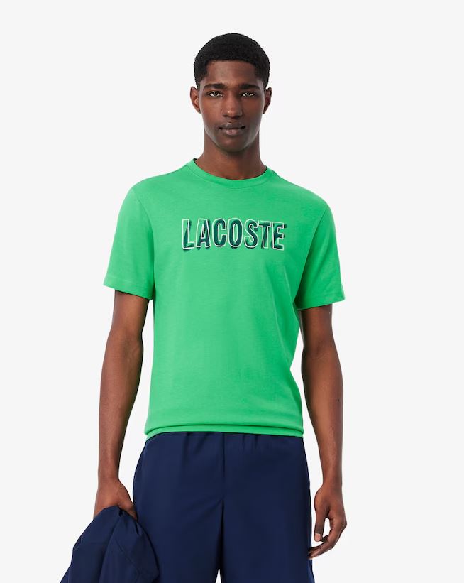 Camiseta Lacoste Ultra Dry Printed Sport Th8916 - Verde