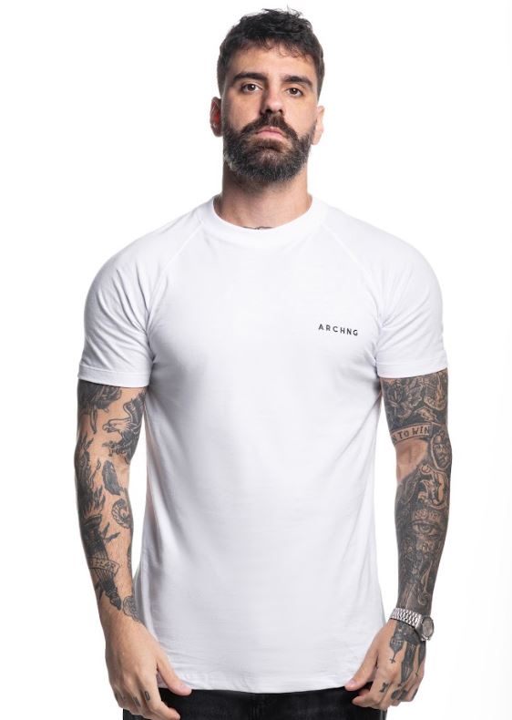 Camiseta Raglan Basic CR090 - Branco