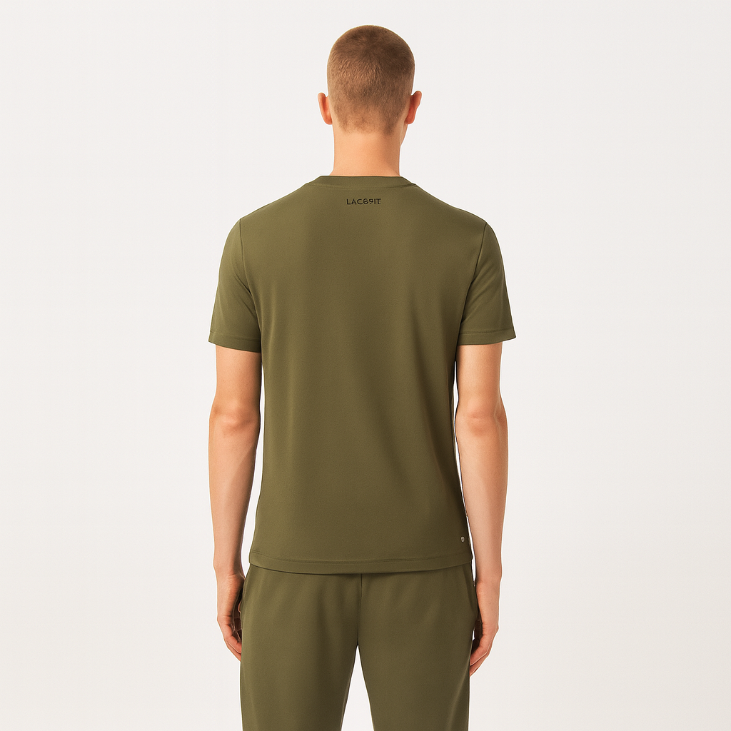 Camiseta Lacoste De Tênis Estampada