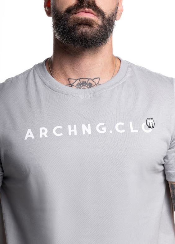 Camiseta Regular Fit Archng CRF040 - Cinza