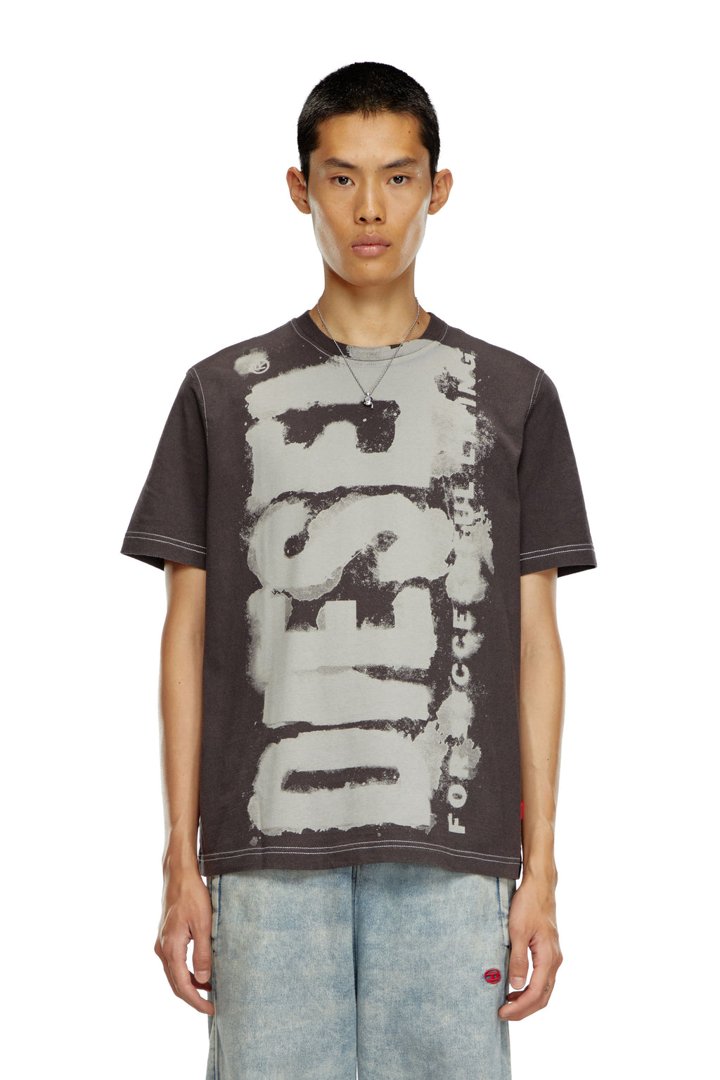 Camiseta Diesel A15349 - Chumbo
