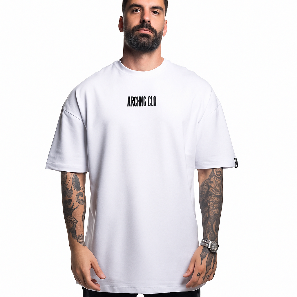 Camiseta Archange Oversized Tremble CO058 - Branco
