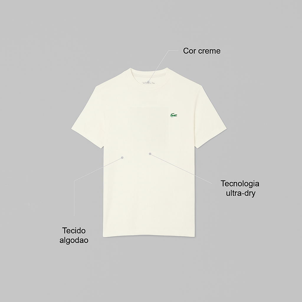 Camiseta Lacoste Ultra-Dry Estampada