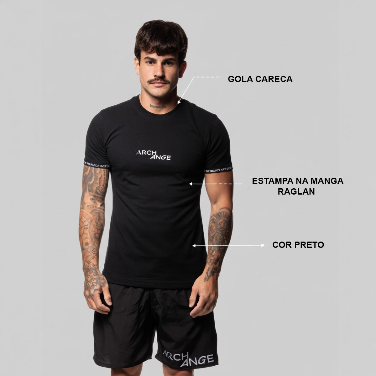 Camiseta Archange Elastano Cuff Ce0178