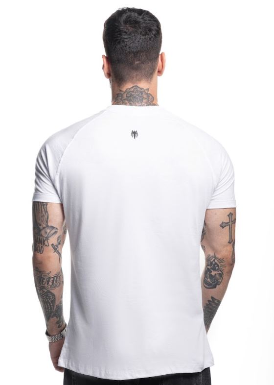 Camiseta Raglan Basic CR090 - Branco