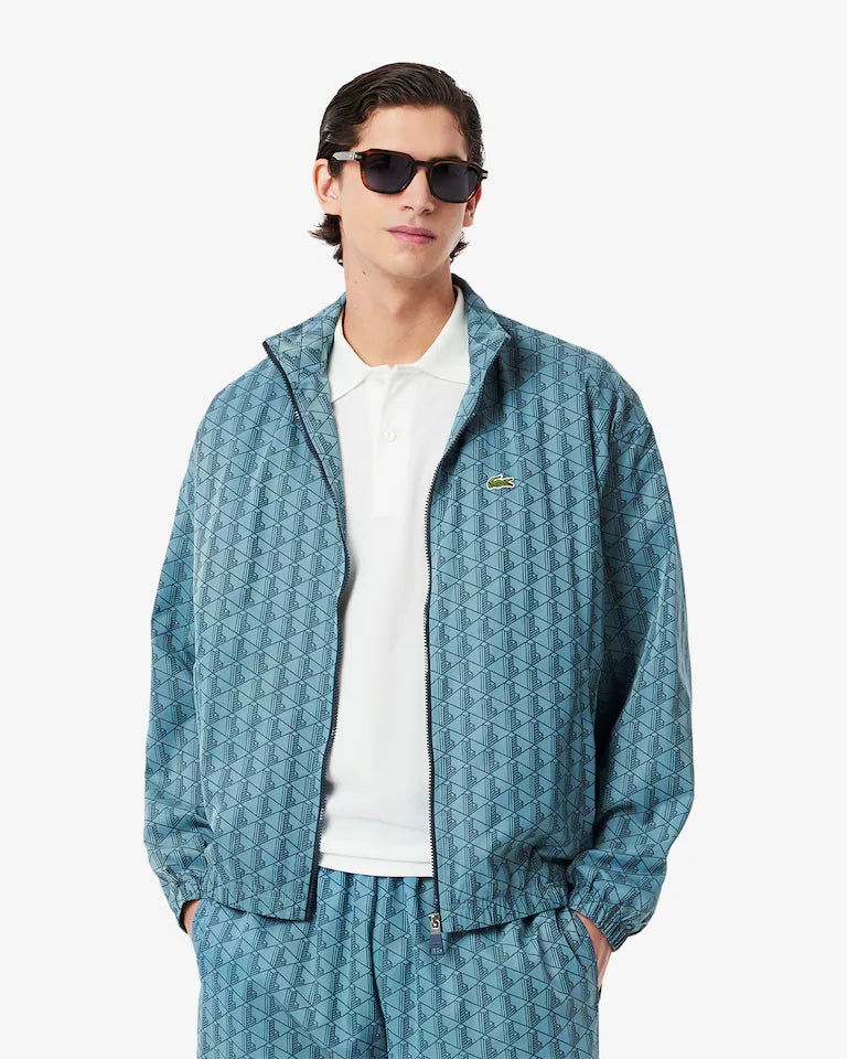 Jaqueta Lacoste Monograma Bh890223 - Azul